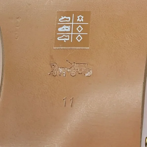 Coach Women's Fiona Leather Loafer Slide Shoes - 11B - Picture 8 of 10